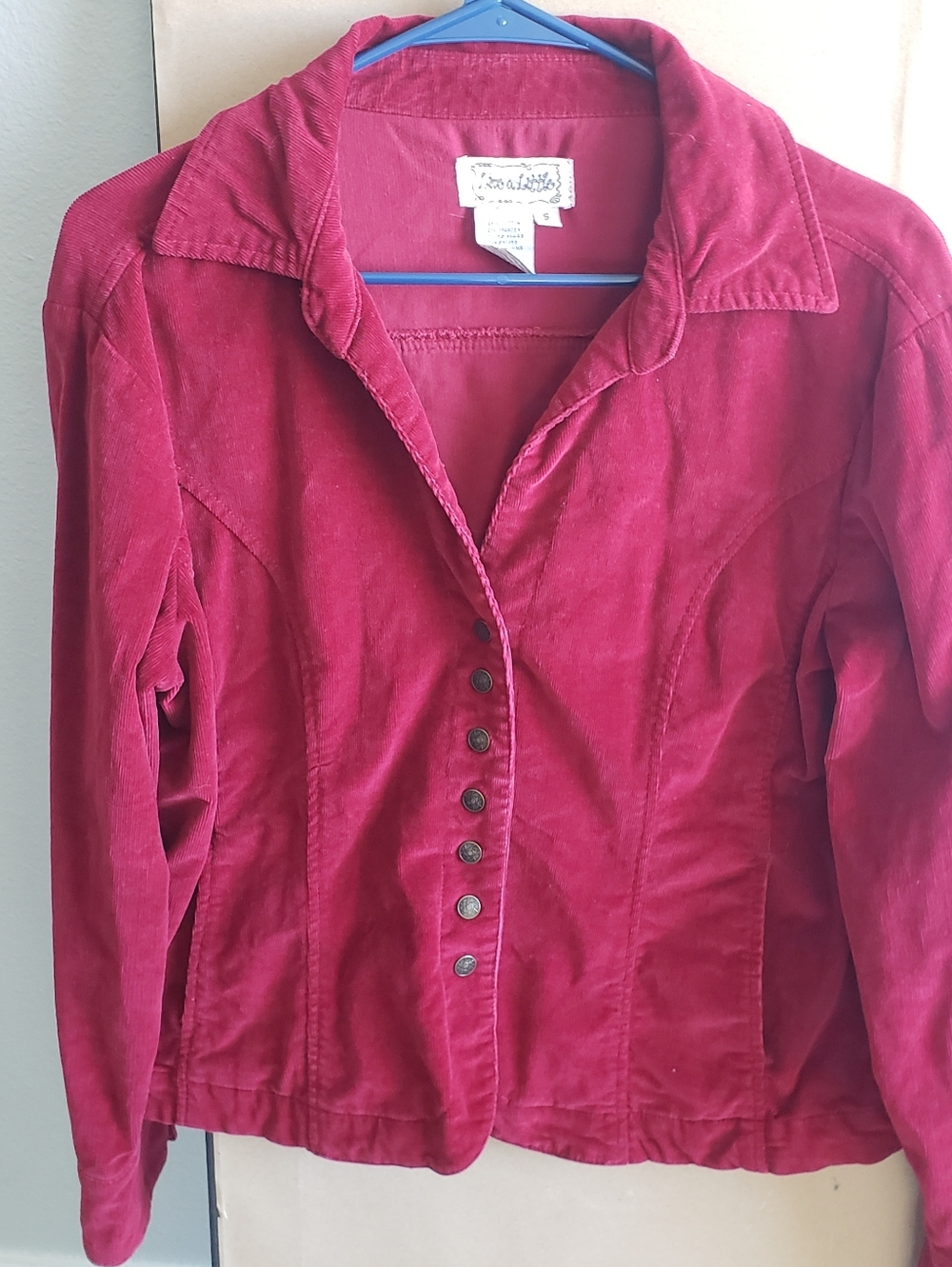 Coorduroy Snap Button Jacket Size S